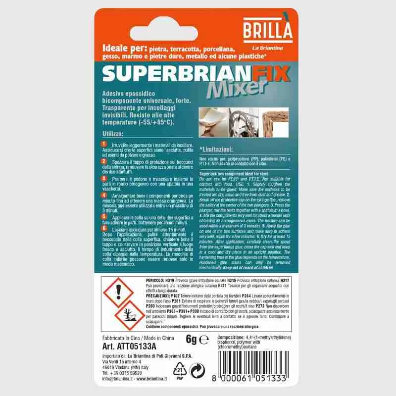 Attaccatutto Superbrianfix Steel 3+3 Ml1pz